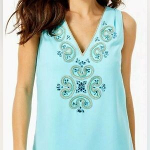Lilly Pulitzer Penelope Shift Dress IBIZA Blue Size 6